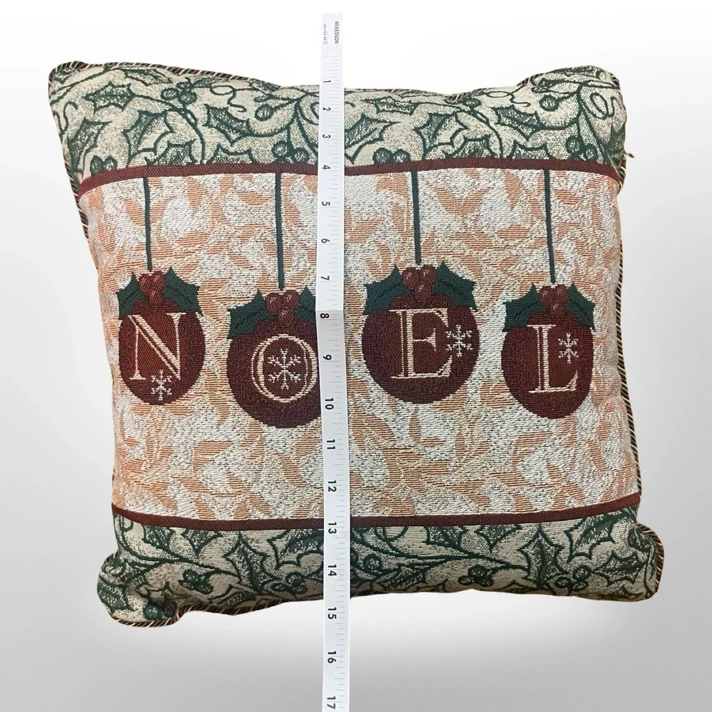Christmas Noel tapestry Pillow Decorative Holiday Ornaments Rustic Farmhouse‎